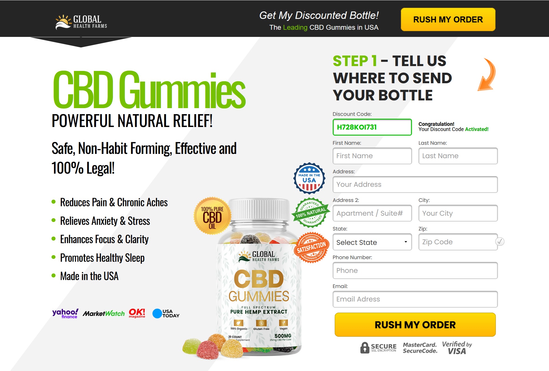 Global health farms cbd gummies